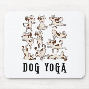 Tapis De Souris T Shirt Cadeau Yoga Chien Amusant - Vêtements de F