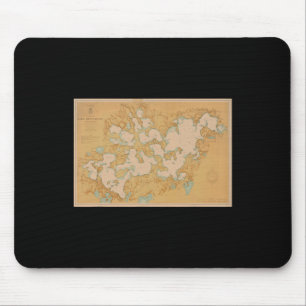 Tapis De Souris T Shirt carte du lac Minnetonka