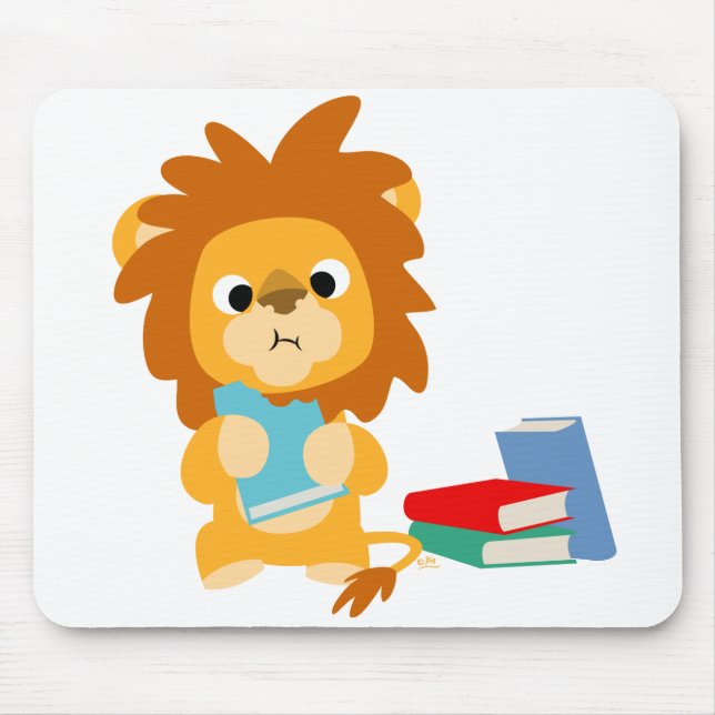 Tapis De Souris T-shirt Cartoon de pensée (Devant)