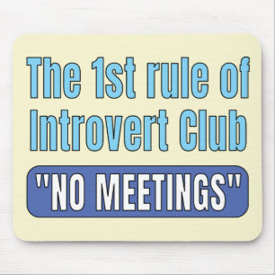 Tapis De Souris T-Shirt Club Introverti