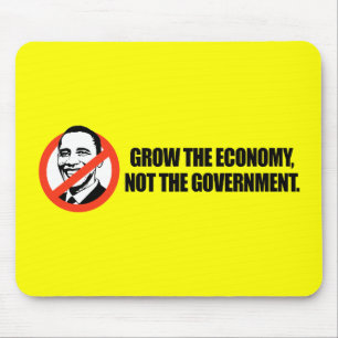Tapis De Souris T-shirt d'Anti-Obama - élevez l'économie