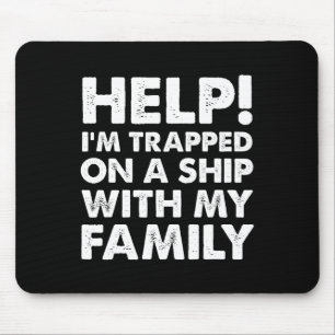 Tapis De Souris T-shirt de croisière de famille drôle correspondan