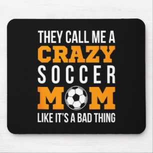 Tapis De Souris T-shirt de maman de footballeur de soccer fou vint