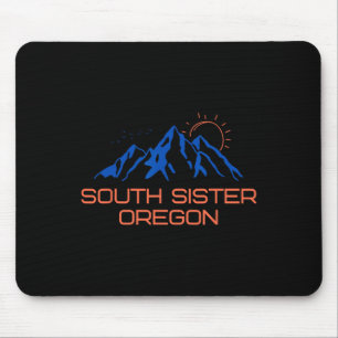 Tapis De Souris T-shirt de randonnée South Sister Oregon pour l'es