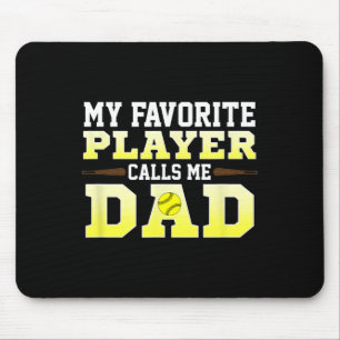 Tapis De Souris T-Shirt Douillet Pour Hommes Mon Joueur Favori M'a