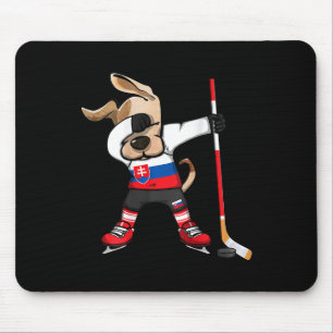 Tapis De Souris T-shirt drôle de chien dabbing pour les fans de ho