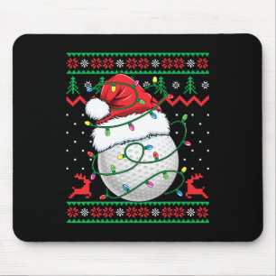 Tapis De Souris T-shirt drôle de Noël pour femme et homme jouant a