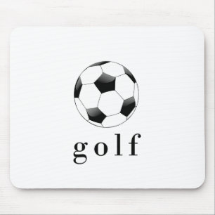 Tapis De Souris T-Shirt drôle de sport Balle de Football Golf