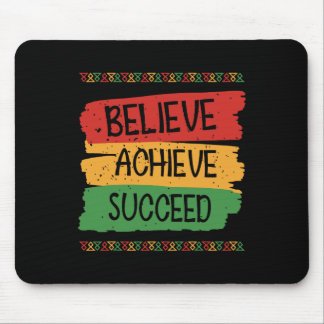 Tapis De Souris T-shirt du Mois de l'Histoire des Noirs Noir Afro-