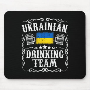 Tapis De Souris T Shirt Équipe de Boisson Ukrainienne Drapeau Ukra