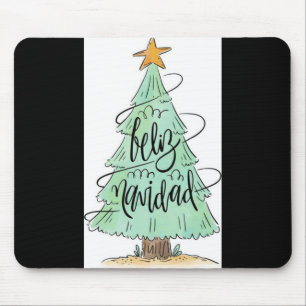 Tapis De Souris T Shirt Feliz Navidad Arbre de Noël