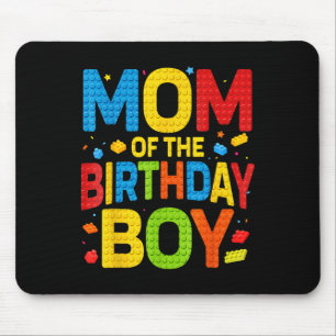 Tapis De Souris T-shirt fête d'anniversaire maman du garçon du jou