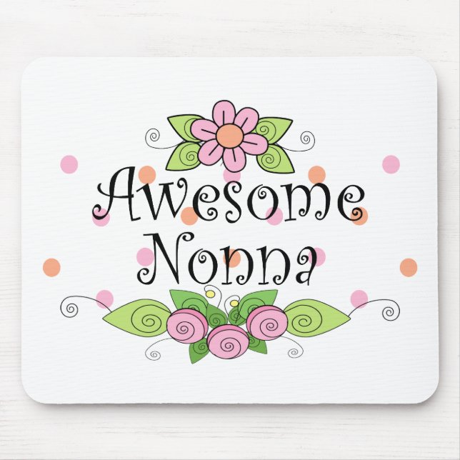Tapis De Souris T-Shirt Incroyable Nonna (Devant)