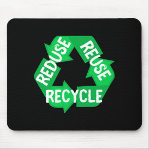 Tapis De Souris T Shirt Jour de la Terre Réduire Réutiliser Recycl