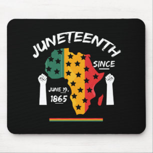 Tapis De Souris T-shirt Juneteenth Depuis le 19 juin 1865 Free Ish