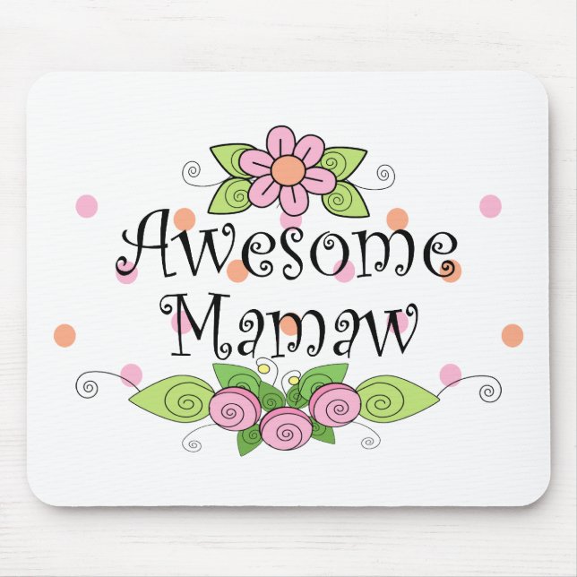 Tapis De Souris T-shirt Mamaw Incroyable (Devant)