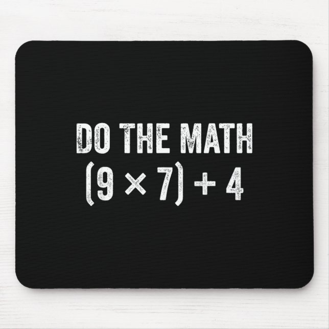 Tapis De Souris T-shirt Math 67 Mème (Devant)