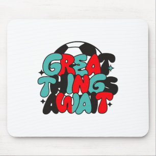 Tapis De Souris T-shirt motivant pour fan de football 