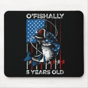 Tapis De Souris T-shirt « Ofishally 5 ans » pour 5e anniversaire p