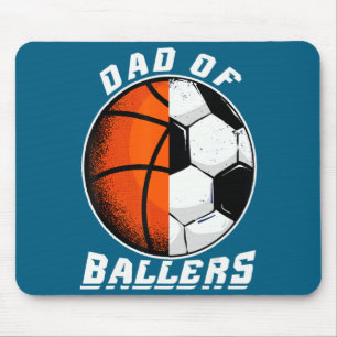 Tapis De Souris T-shirt pour papa de basketteurs basket-ball papa