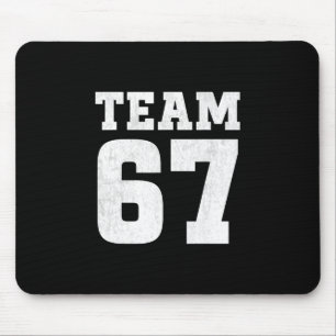 Tapis De Souris T-shirt Team Six Seven 6 7 Mème Drôle Aura 67 pour