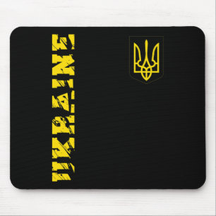 Tapis De Souris T-shirt Trident ukrainien Ukraine Tryzub Cadeau de
