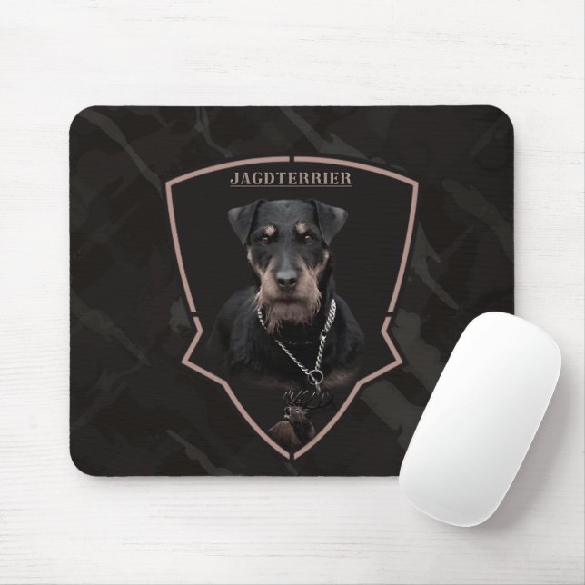 Tapis De Souris T-shirt Truc (Jagdterrier) (Avec souris)