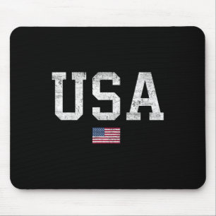 Tapis De Souris T Shirt Usa Femmes Hommes Enfants Drapeau Américai