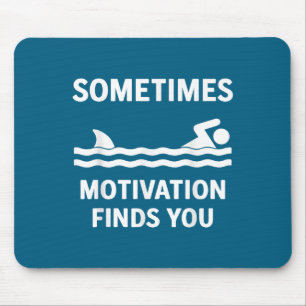 Tapis De Souris T-shirt vintage parfois la motivation vous trouve
