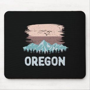 Tapis De Souris T Shirt Vintage Ski Oregon Montagne Snowboarding