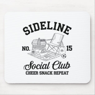 Tapis De Souris T-shirt Women Sideline Social Club Soccer Mom Game
