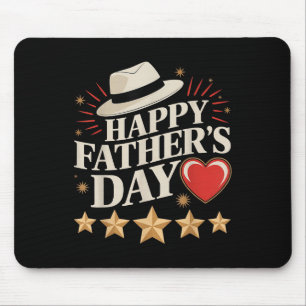 Tapis De Souris T-shirts Bonne Fête des Pères Papa Mari Grand-Père
