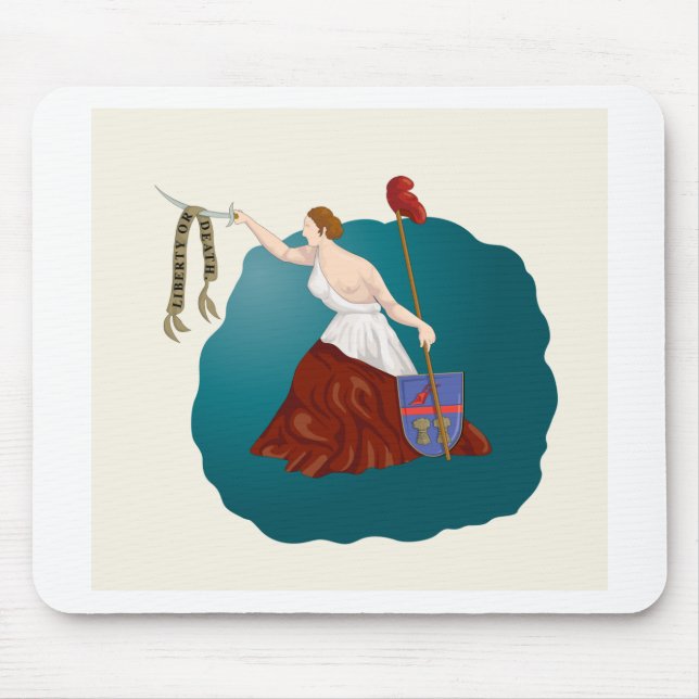 Tapis De Souris T-shirts de drapeau de San Jacinto (Devant)