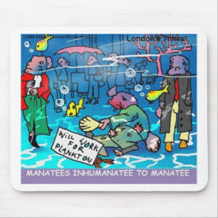 Tapis De Souris T-shirts drôles sur les lamantins Mugs Cartes Etc