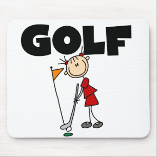 Tapis De Souris T-shirts et cadeaux de GOLF de filles