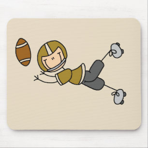 Tapis De Souris T-shirts et cadeaux de joueur de football en or