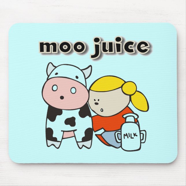 Tapis De Souris T-shirts et cadeaux de jus de MOO (Devant)