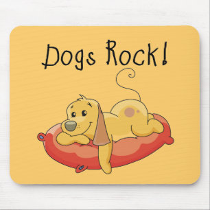 Tapis De Souris T-shirts et cadeaux de roche de chiens