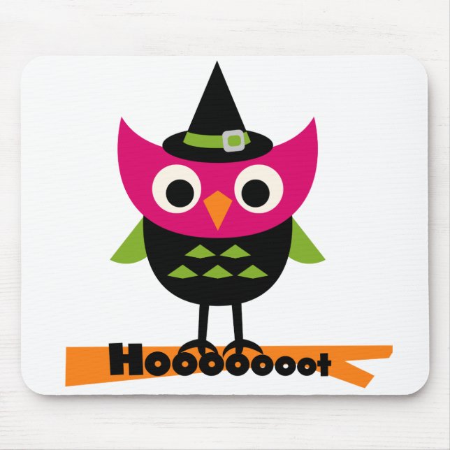 Tapis De Souris T-shirts et cadeaux Halloween Owl (Devant)