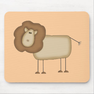 Tapis De Souris T-shirts et cadeaux Lion en forme de bonhomme allu