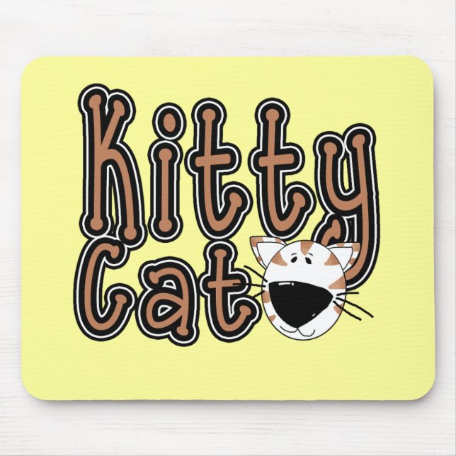 Tapis De Souris T-shirts et cadeaux mignons de chat de Kitty (Devant)