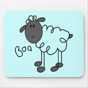 Tapis De Souris T-shirts et cadeaux Mouton dit Baa