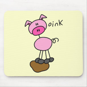 Tapis De Souris T-shirts et cadeaux Pig Says Oink