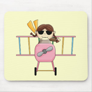 Tapis De Souris T-shirts et cadeaux pilotes de fille