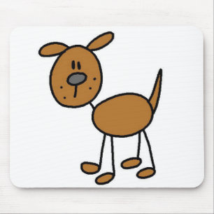 Tapis De Souris T-shirts et cadeaux pour chien marron