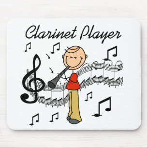 Tapis De Souris T-shirts et Cadeaux pour Joueur de Clarinette Homm