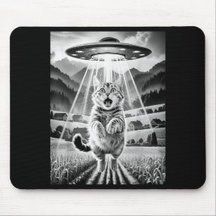 Tapis De Souris T-shirts graphiques drôles d'enlèvement d'aliens d