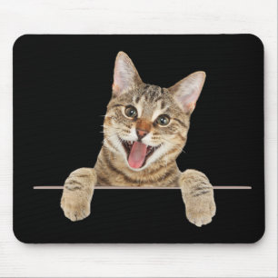 Tapis De Souris Tabby Sourant Pad Souris Chat