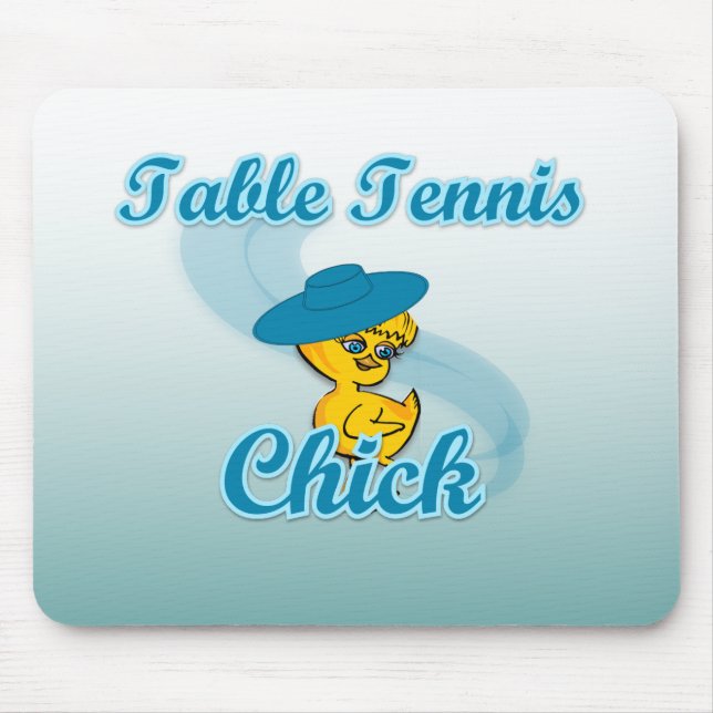 Tapis De Souris Table Tennis Chat #3 (Devant)