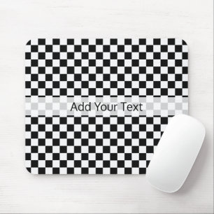 Tapis De Souris Tableau de bord classique noir et blanc par STaylo